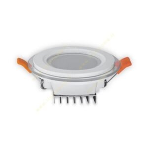 چراغ پنلی SMD توکار 7 وات دایره‌ای پارس شعاع توس مدل گلاریس