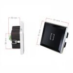 کلید لمسی یک پل مایا مدل MT1ES11