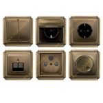 کلید و پریز EDCO سری آنتیک برنز