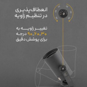 پرژکتور نورپردازی حرفه‌ای شعاع مدل SH-1202 | ضد آب IP66 با زاویه پخش 24 درجه