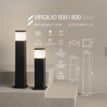 چراغ فضای باز، چراغ فوماگالی، Fumagalli SH-VIRGILIO، چراغ حیاطی ضدآب، نور آفتابی، نور طبیعی، نور مهتابی، چراغ رزینی، چراغ ایتالیایی فضای باز، فوماتک FUMATECH، چراغ باغی مدرن