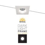فریم دارک‌لایت Sh 6001-فریم چراغ مشکی و سفید-فریم چراغ 7.5 سانت-فریم مینیمال برای فضاهای مدرن
