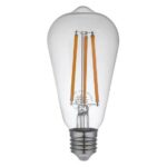 لامپ 11 وات LED شعاع مدل SH-ST-64 Dimmable سرپیچ E27 - خرید لامپ دیمرپذیر شعاع - قیمت لامپ 11 وات دیمر - لامپ LED دیمرپذیر E27 - لامپ قابل تنظیم نور - لامپ کم مصرف دیمر - روشنایی داخلی مدرن - لامپ LED خانگی - تجهیزات روشنایی ساختمان - خرید لامپ LED شعاع - نورپردازی داخلی قابل تنظیم - لامپ 11 وات LED - فروشگاه حاجی برقی - حاجی برقی - خرید تجهیزات روشنایی از حاجی برقی - لامپ LED با کیفیت - روشنایی هوشمند خانگی - لامپ کم مصرف E27