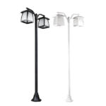 چراغ حیاطی 2×9 وات شعاع مدل SH-4522 - خرید چراغ حیاطی شعاع - قیمت چراغ حیاطی دوطرفه - چراغ فضای باز LED - چراغ باغی مدرن - چراغ محوطه‌ای - چراغ ویلایی - چراغ حیاطی 250 سانتی - چراغ پارکی بلند - نورپردازی فضای باز - چراغ پارکی LED - روشنایی حیاط - چراغ حیاطی شعاع - فروشگاه حاجی برقی - حاجی برقی - تجهیزات روشنایی فضای باز - چراغ دکوراتیو فضای بیرونی