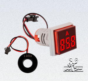 چراغ سیگنال آمپر متر (قرمز / سبز / زرد) شیوا امواج مدل AMYT