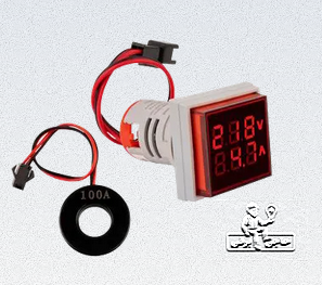 چراغ سیگنال ولت آمپر متر (قرمز / سبز / زرد) شیوا امواج مدل VAYT