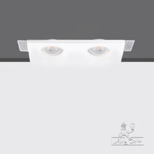 فریم گچی سقفی توکار شعاع SH-4402-فریم گچی SH-4402-قاب گچی سقفی توکار-فریم سقفی گچی دو شعله-فریم گچی دو شعله-فریم گچی 240 در 120 میلیمتر-فریم چراغ سقفی توکار-قاب چراغ توکار شعاع-فریم توکار شعاع-فریم گچی رنگ پذیر-فریم گچی قابل رنگ آمیزی-فریم نورپردازی توکار-خرید فریم SH-4402-قیمت فریم SH-4402-حاجی برقی