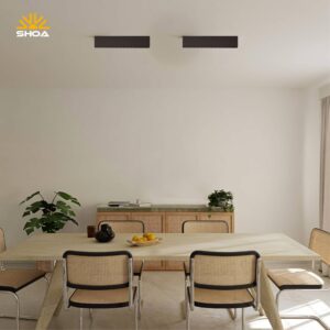 چراغ سقفی روکار 18 وات لیزر بلید شعاع مدل SH-6802-18W-چراغ SH-6802-18W شعاع-چراغ لیزر بلید شعاع-چراغ Laser Blade شعاع-چراغ روکار 18 وات شعاع-چراغ سقفی 960 لومن-چراغ Bridgelux شعاع-چراغ CRI بالای 90-چراغ زاویه 36 درجه-چراغ Flicker Free-چراغ سقفی 3000K-چراغ سقفی 4000K-چراغ سقفی IP42-چراغ سقفی 230 ولت-چراغ 40.2 سانتی متر-چراغ روکار گالری-چراغ فروشگاهی روکار-چراغ نورپردازی ویترین-چراغ نورپردازی تاکیدی-چراغ معماری مدرن-خرید چراغ SH-6802-18W-قیمت چراغ لیزر بلید شعاع-Laser Blade Light-18W Surface Light-Bridgelux LED Light-CRI 90 Ceiling Light-SH-6802-18W-Shoa Lighting-حاجی برقی